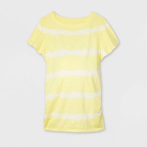 Isabel Maternity Flutter Short Sleeve Knit Top